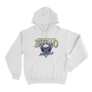 Retro NHL Buffalo Sabres Unisex Hoodie White